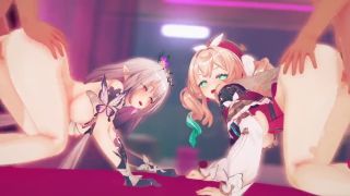 遐蝶  2,3DCastorice,Hyacine group orgy sex2.-7
