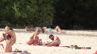 online video 49  Lovely teens bare their bodies at a naturist plage, nude beaches on teen-2