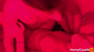 Real Couple Having Passionate And Romantic Sex Under Red Led Lights 1080p-7