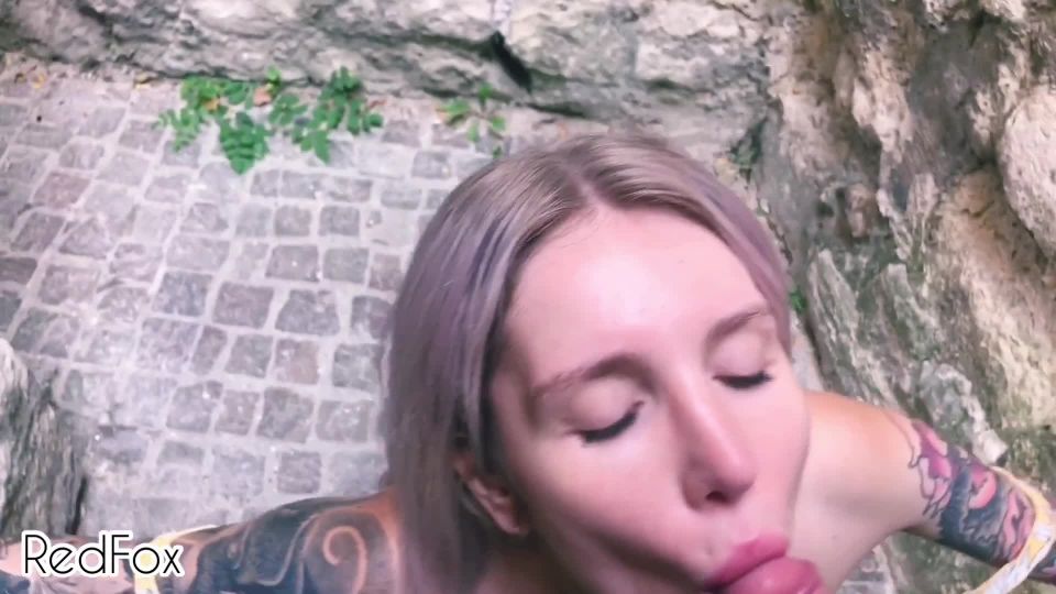 RedFox XXX - Public And Sloppy POV BJ On A Paris Street From A Beautiful Blonde Redfox , babe teen anal on pov 