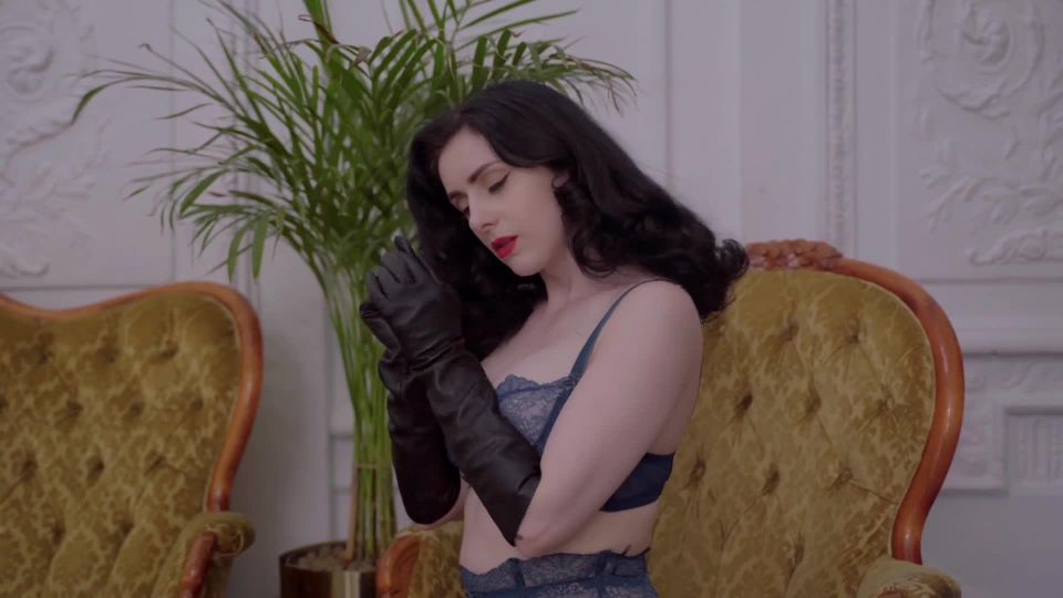 online xxx clip 21 femdom empire pegging Miss Ellie Mouse – Leather gloves ASMR, dirty talk on fetish porn