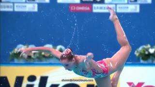 Synchronized swimming - nipple slip in slomotion  1 280 voyeur -8