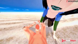 Gwen blowjob on the beach  Total Drama  Full and POV on patreon Fantasyking3-2