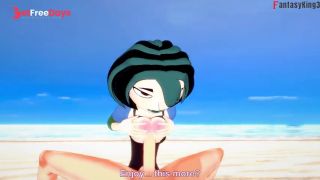 Gwen blowjob on the beach  Total Drama  Full and POV on patreon Fantasyking3-7