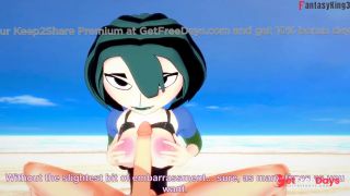 Gwen blowjob on the beach  Total Drama  Full and POV on patreon Fantasyking3-8