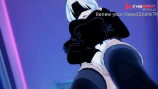 YORHA 2B MASTURBATING UNTIL INCREDIBLE ORGASM - NIER AUTOMATA-1