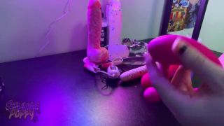 Big Boobs Cute Brunette Shows off Her Sex Toys-5