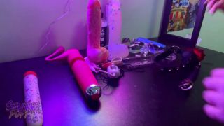 Big Boobs Cute Brunette Shows off Her Sex Toys-8