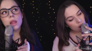 ASMR Honeygirl - Two girlfriends lick ears! One is shy, the other likes it  honeygirl ASMR Honeygirl -7