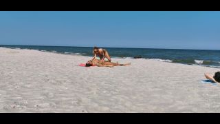 Sharing My Girl With A Stranger On The Public Beach Threesome WetKelly 1080p-1