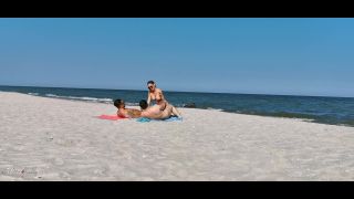 Sharing My Girl With A Stranger On The Public Beach Threesome WetKelly 1080p-3