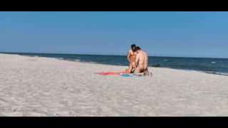 Sharing My Girl With A Stranger On The Public Beach Threesome WetKelly 1080p-5