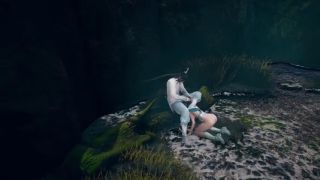 Hentai Anime 3D big boobs slut cosplay whore cheating with stranger in public-5