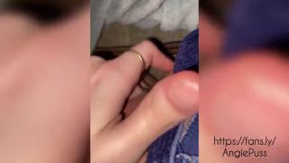 Wet Pussy Sound ASMR fingering wet hairy pussy close up-3