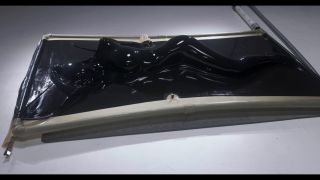 Needy Slut Tries Multiple Positions In Latex Vacbed-1