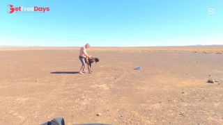 Sexcation Part 3 - bathing in the middle of the desert a nd giving daddy a blowjob-9