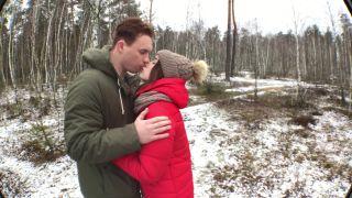 ADOLFxNIKA - Bitch Asks for Cum in his Mouth right in the Forest and can no Longer Wait , cute amateur on amateur porn -0