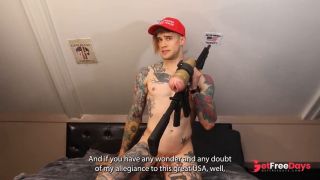 [GetFreeDays.com] MAGA PATRIOT fucks AR15 using LIBERAL TEARS as lube Satire Adult Video April 2023-7