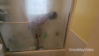 VMVideo My Hot Ebony Friend Showering After Our Scene 1080P - Manyvids-0