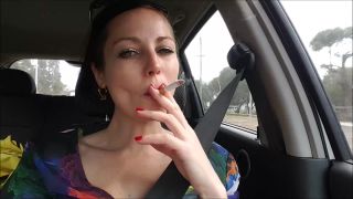 big tits cream brunette | Jade Styles - Smoking In The Car Makes Jade Horny  | aussie milf-0