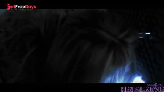 Ai Hentai - Haunted House Lesbian Threesome - Alien Creatures Possess Hot-1