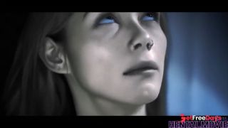 Ai Hentai - Haunted House Lesbian Threesome - Alien Creatures Possess Hot-2