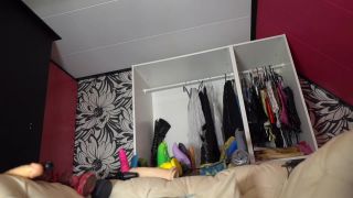 Double dildos sex DAP with naked booty blonde dildo -5