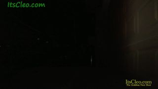 Cleo fucks dildo outside on her front bumper of her car  !!!-0