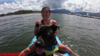 [Amateur] 4K "Fuck me in the tent" Topless Paddleboarding & Camping @sukisukigirlreal-0