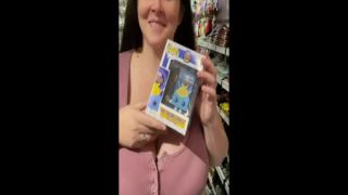 candid – chick with unusually massive macromastia walking in public mall bigtits -1