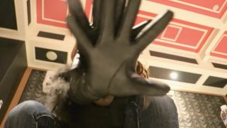 clip 20 Mistress Kira – Leather Gloves And Jeans Denim Fetish, spit fetish porn on femdom porn -3