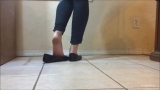 Booty4U Dipping And Dangling Black Flats - Dirty Feet-5