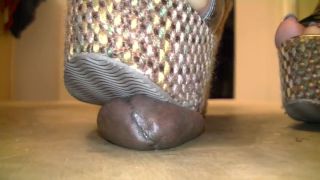 MISTRESS CRUSH – NEW BROWN WEDGES – EBONY COCK CRUSHING UNDER HEELS black -7