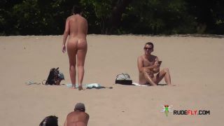 Hot teen wet plays in the wet sand naked 2  2-0