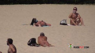 Hot teen wet plays in the wet sand naked 2  2-5