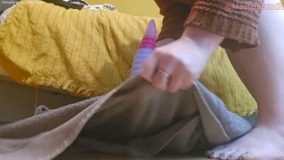 Violet Buttercup Anal babe slams her ass on tentacle dildo and squirts.-5