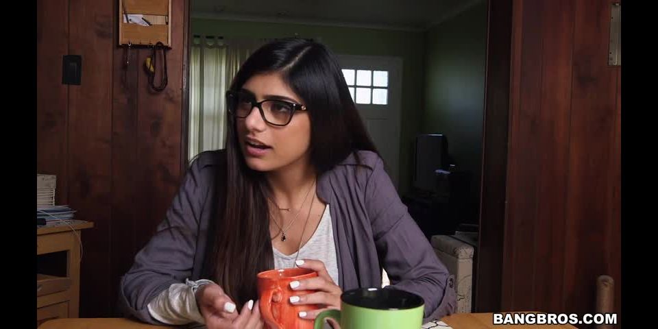 Mia Khalifa's First Monster Cock  Threesome