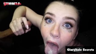 [GetFreeDays.com] GloryholeSecrets - Hungry Brunette Babe Licks Cum Off The Gloryhole Floor Porn Stream April 2023-7