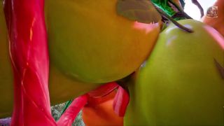3D monster threesome with two girls - Dryad and Elf in forest-0