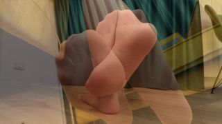 Noemi's World - Chiara - Her big feet look amazing in sheer pantyhose (4K) - Fetish, femdom vr on femdom porn -8