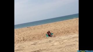 Public blowjob in the beach Nudism!-1