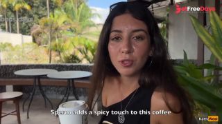 [GetFreeDays.com] Crazy CUMWALK in STARBUCKS - Blowjob in Public Toilet, Drinking coffee with Sperm Sex Film October 2022-8