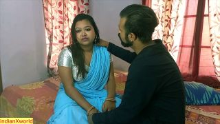 Desi hot bhabhi having sex secretly with he owner.-3