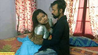 Desi hot bhabhi having sex secretly with he owner.-6