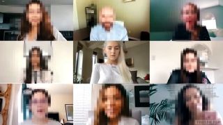 Big Tits Eva Elfie Zoom Meeting-1
