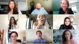 Big Tits Eva Elfie Zoom Meeting-5