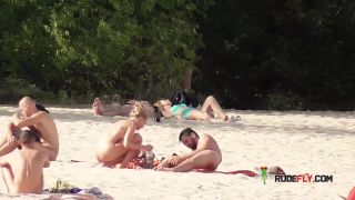 Lovely teens bare their bodies at a naturist  plage-2