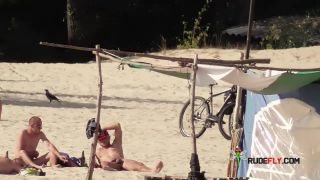 Lovely teens bare their bodies at a naturist  plage-4