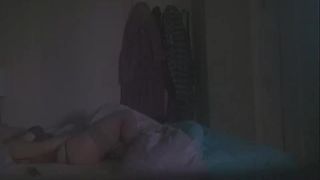 Wife fingering pussy on the bed. hidden cam-0